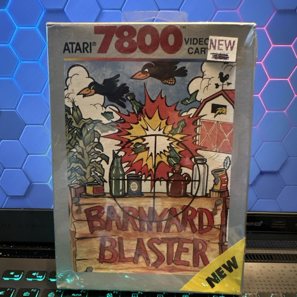 Barnyard Blaster Atari 7800 1988 Vintage Video Game Factory Sealed CX7859